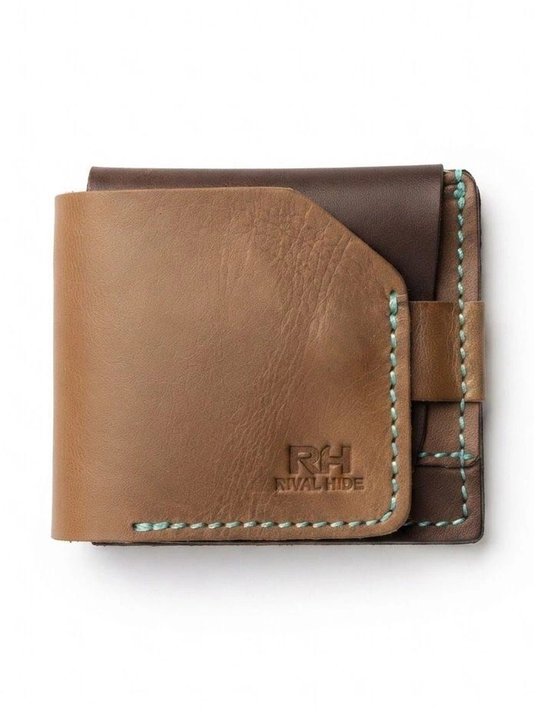 RIVAL HIDE Men Colourblocked Leather Two Fold Wallet-image-26
