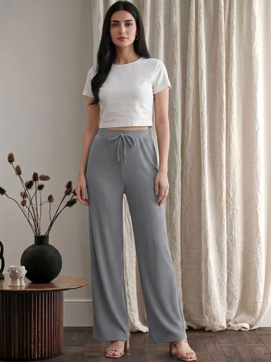 Moda Rapido Women Comfort High-Rise Trousers-picture-20
