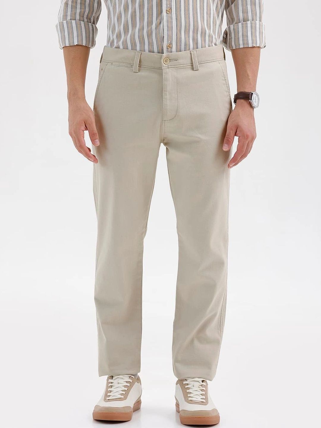 Basics Men Tapered Fit Trousers-picture-7