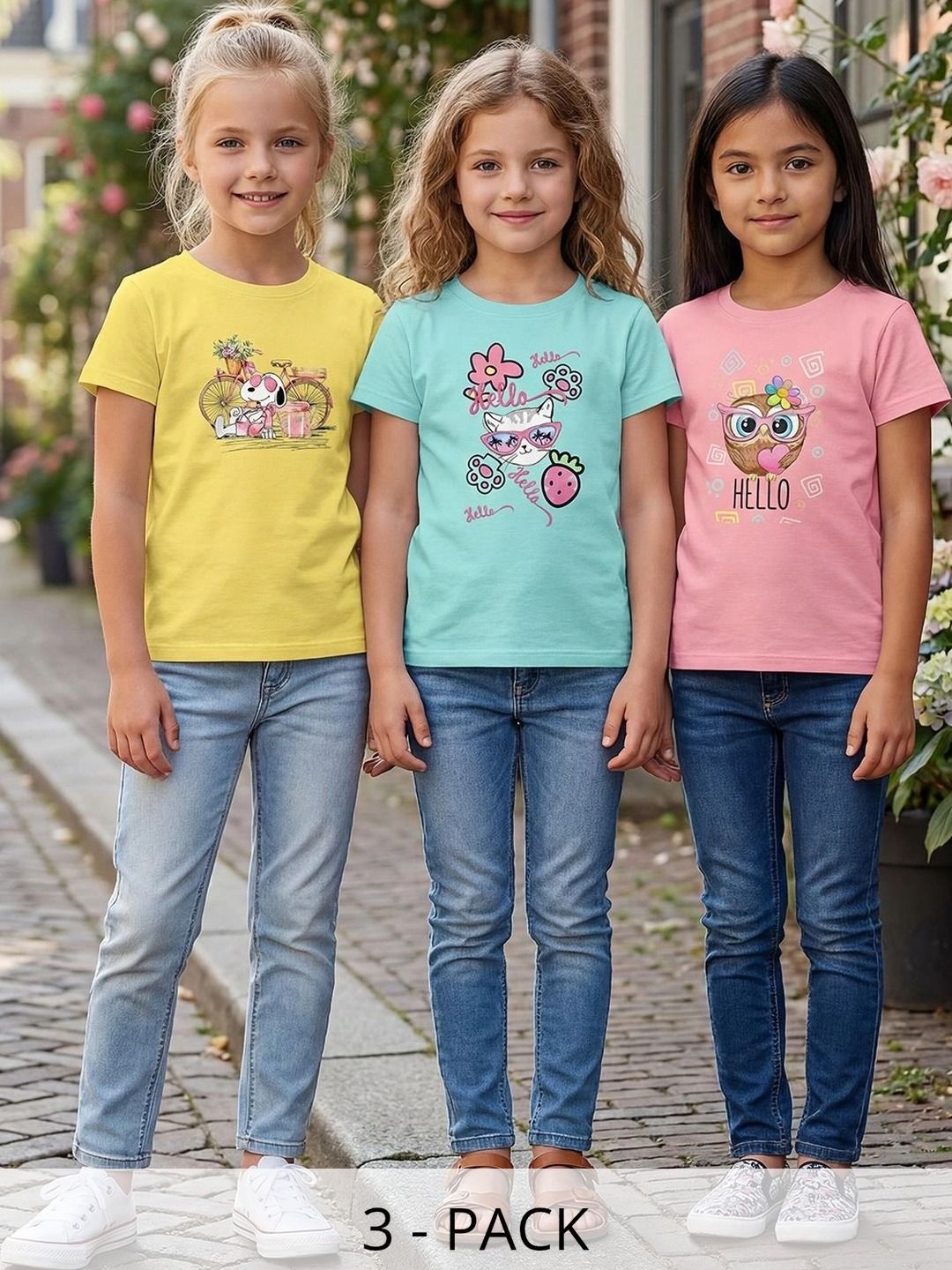 HELLCAT Girls 3 Printed T-shirt-picture-23