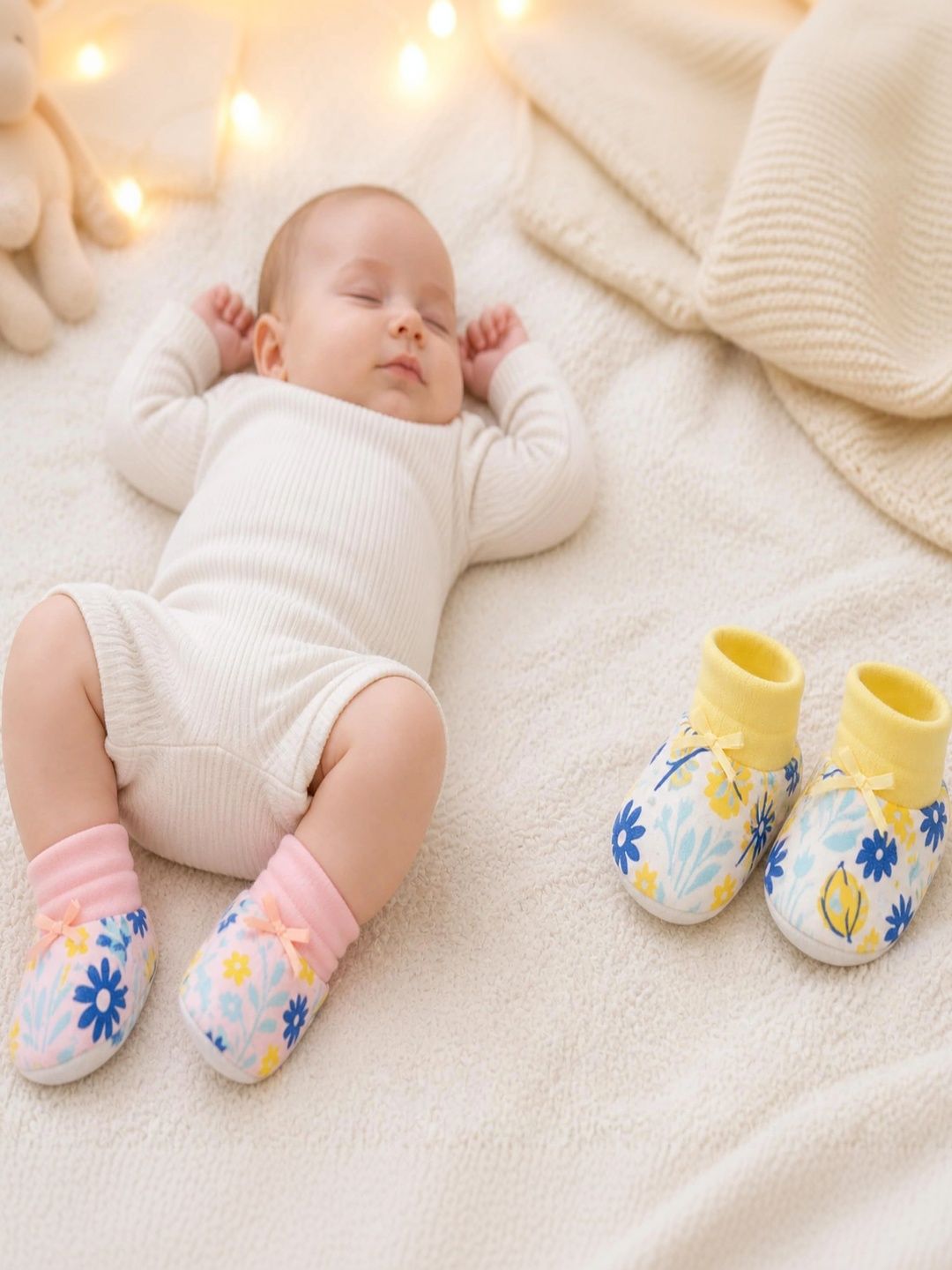 Adhigams Unisex Kids Cotton Booties-picture-43