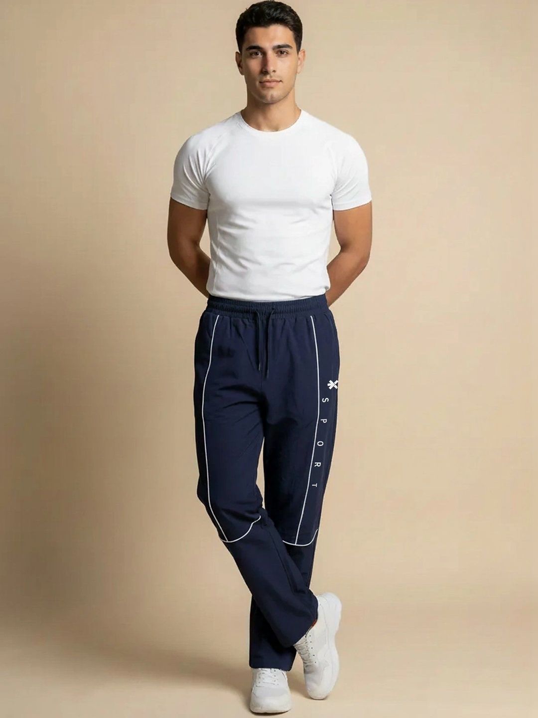 HRX by Hrithik Roshan Men Regular Fit Typography Training Track Pants-picture-34