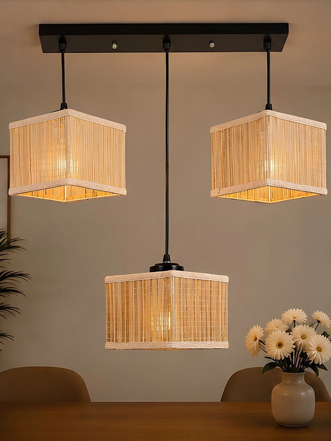 Myntra Elegant Homes Beige Textured Ceiling Lamp-image-41