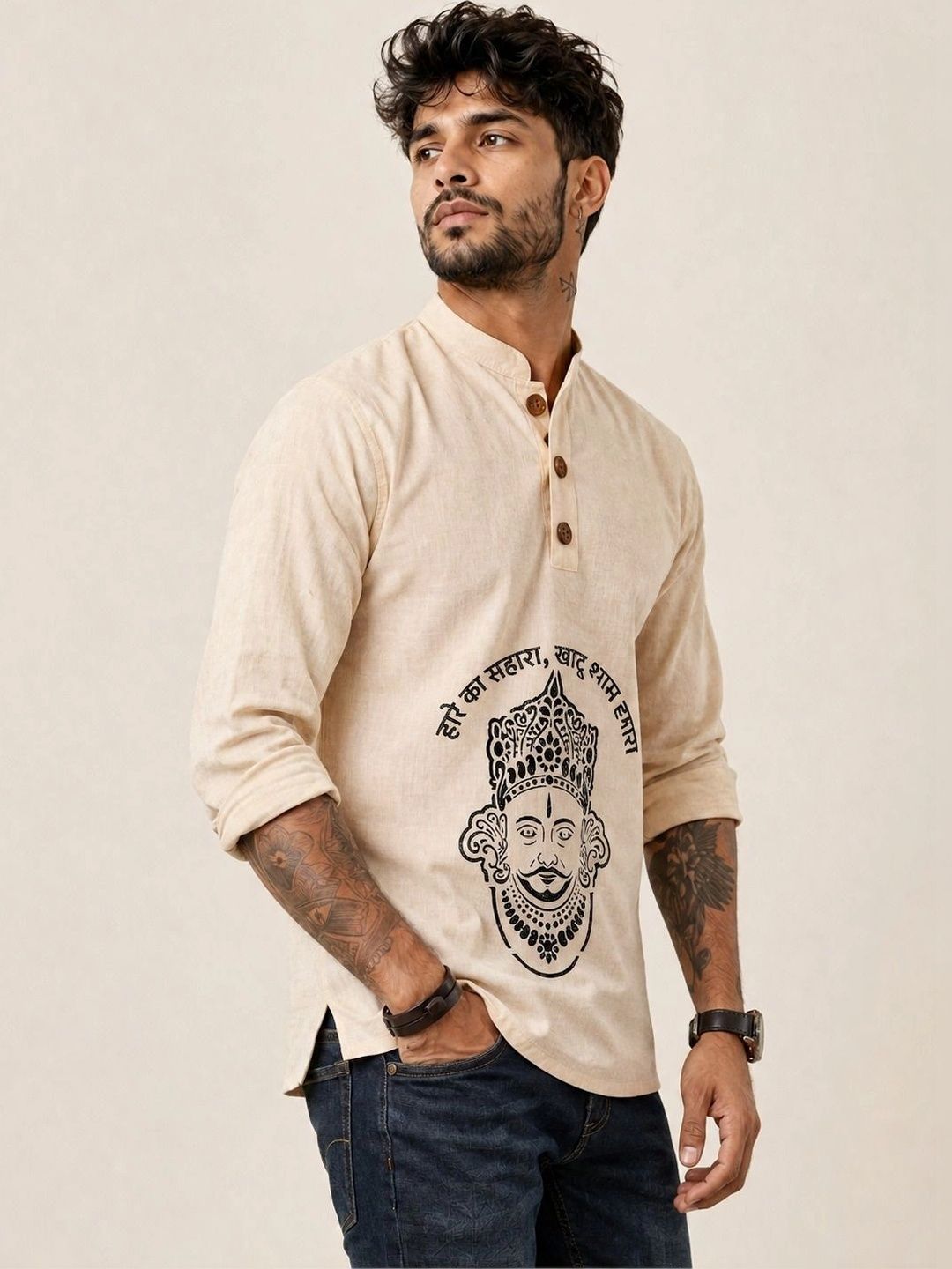 Difneez Men Ethnic Motifs Printed Kurta-picture-26