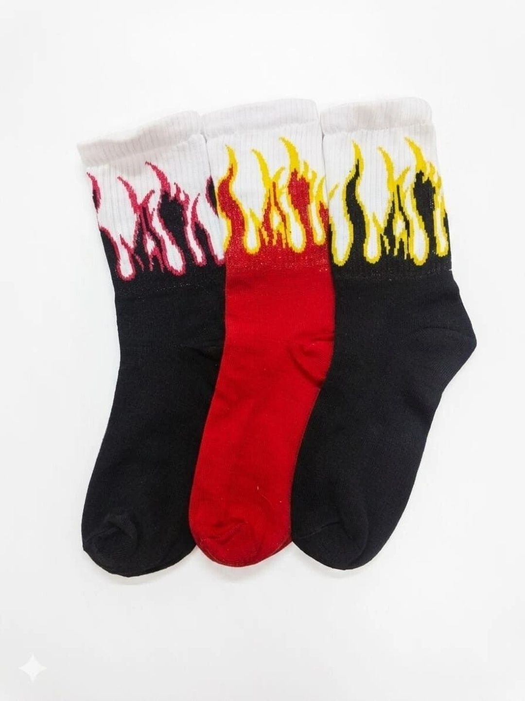 BEAR&BEYOND Men Pack of 3 Cotton Assorted Patterned Above Ankle Socks-picture-53