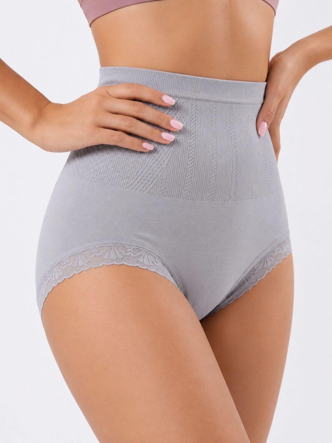 VYAPAK CREATION High Waist Ultra Thin Tummy Control Shapwear Brief-picture-28