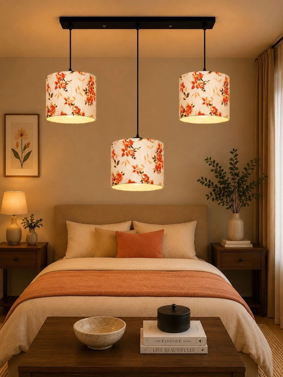 Myntra Elegant Homes Multicoloured Printed Ceiling Lamp-picture-30