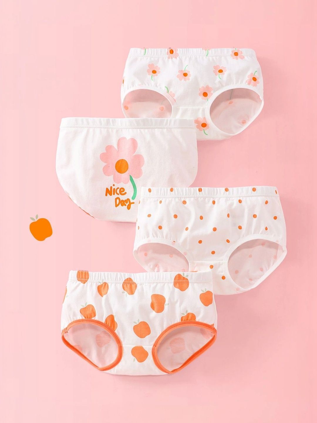 FOREVER FRIDAY Girls Printed Cotton Basic Briefs-picture-30