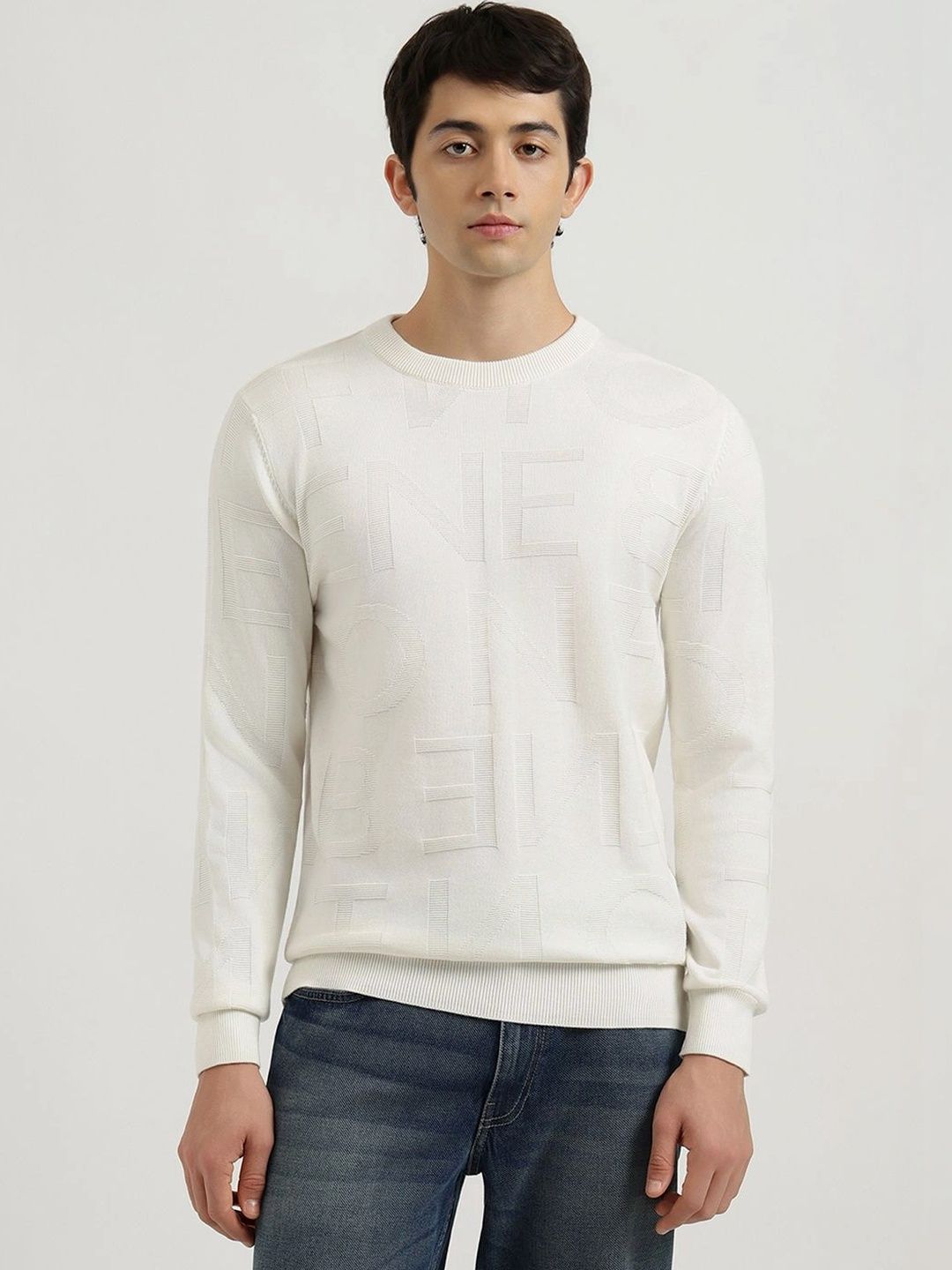 United Colors of Benetton Men Typography Pullover-picture-46
