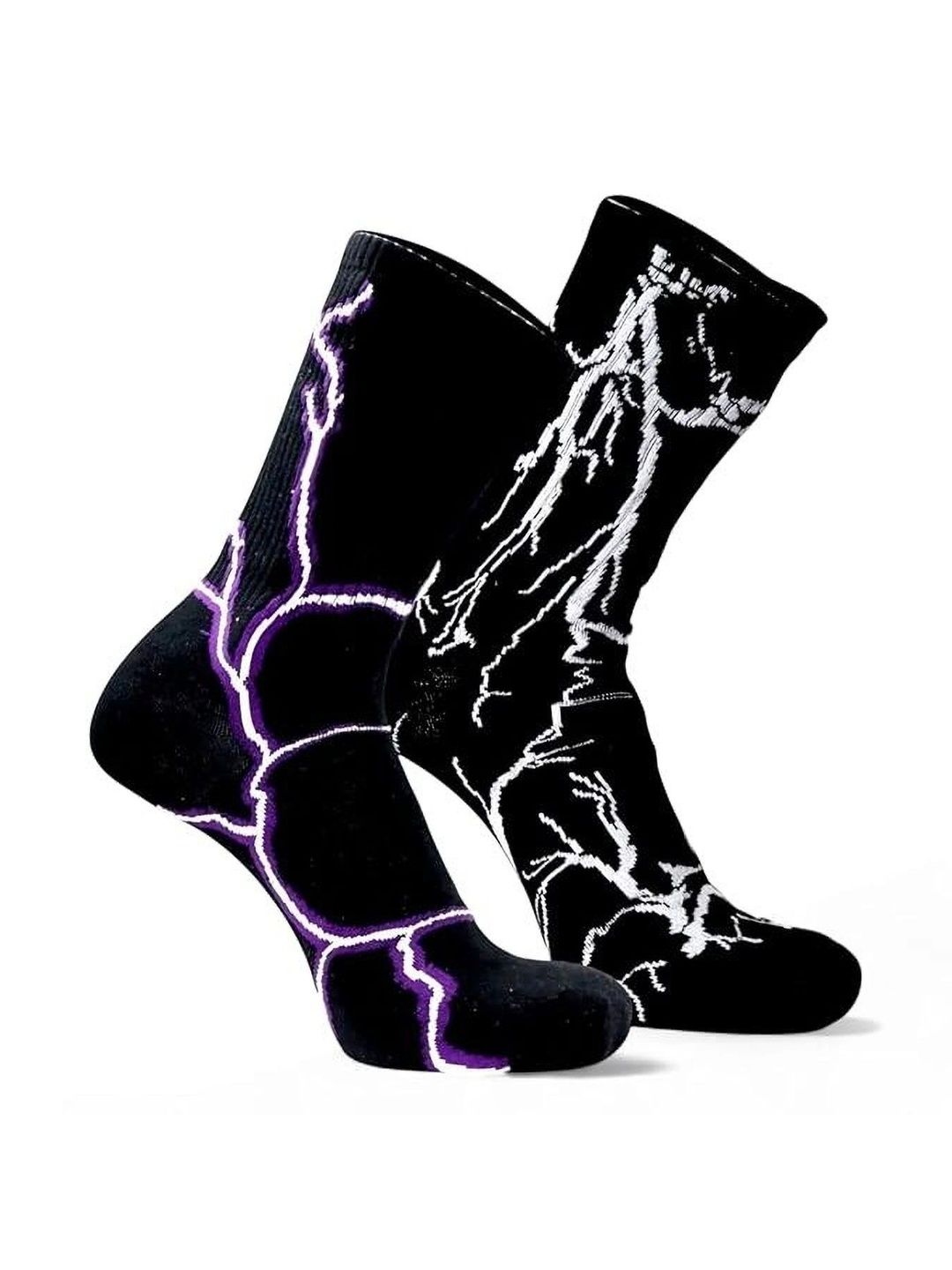 BEAR&BEYOND Men Pack of 2 Cotton Assorted Patterned Calf Length Socks-picture-24