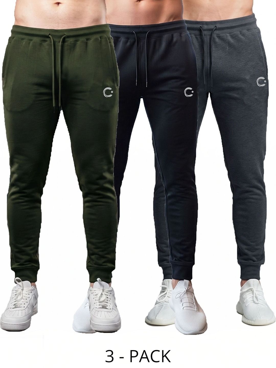 T.T. Men Pack of 3 Regular Fit Training Joggers-picture-21
