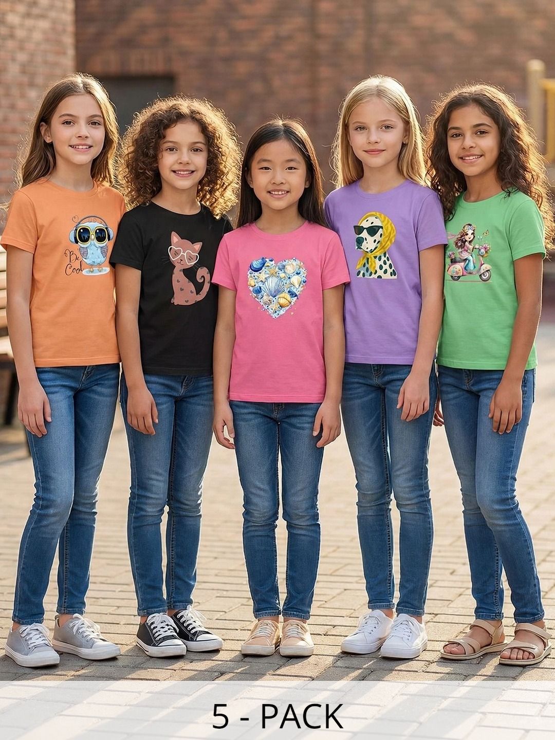 HELLCAT Girls 5 Printed T-shirt-picture-33