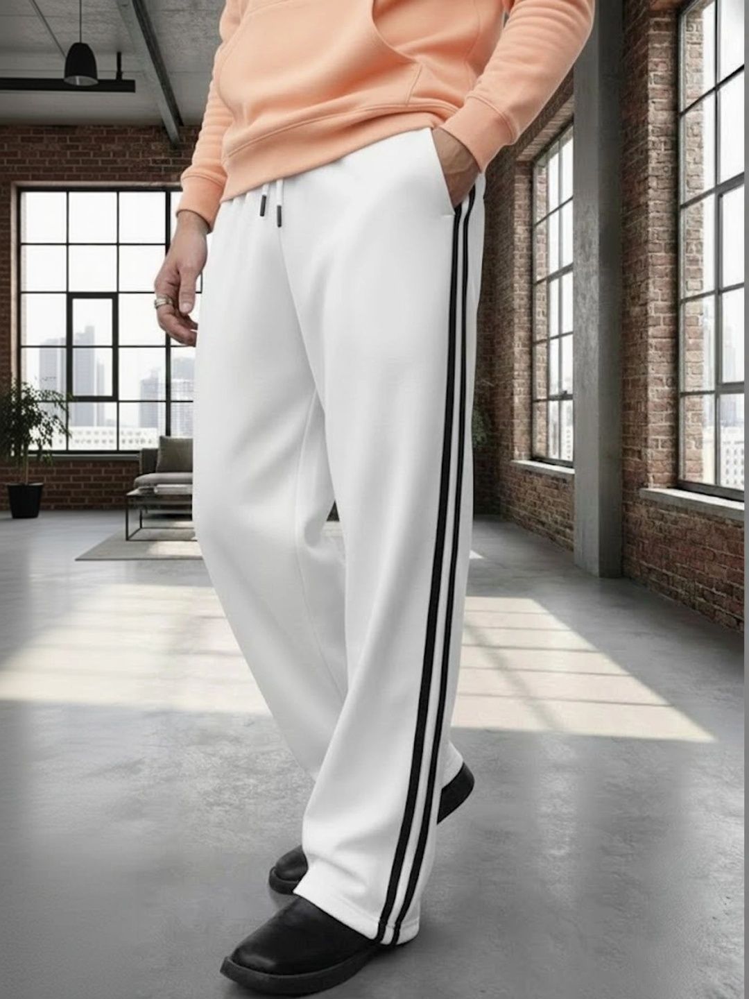 PROGENY Men Regular Fit Striped Joggers-picture-25