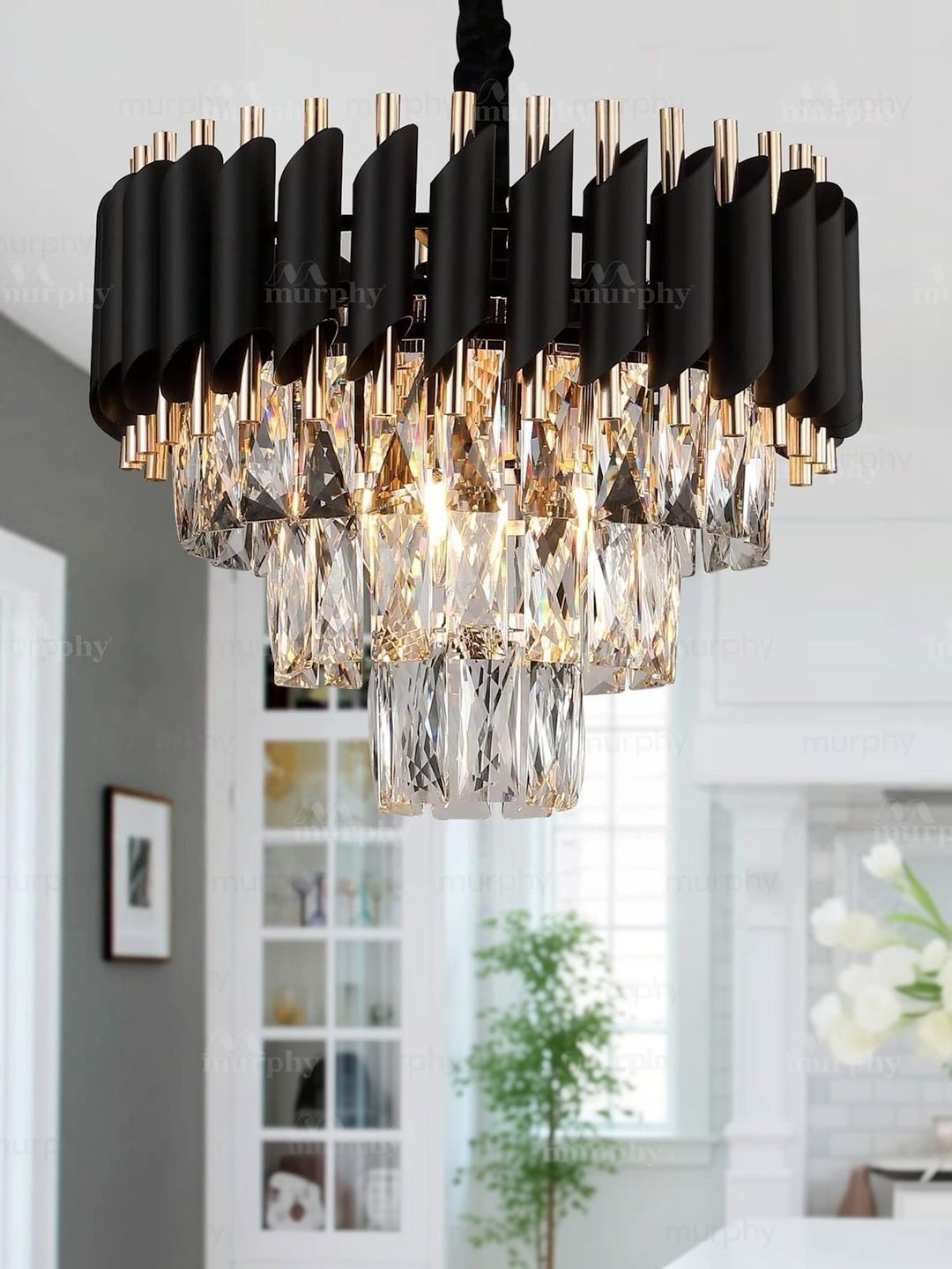 Murphy Black Aluminium Contemporary Ceiling Lamp-image-43