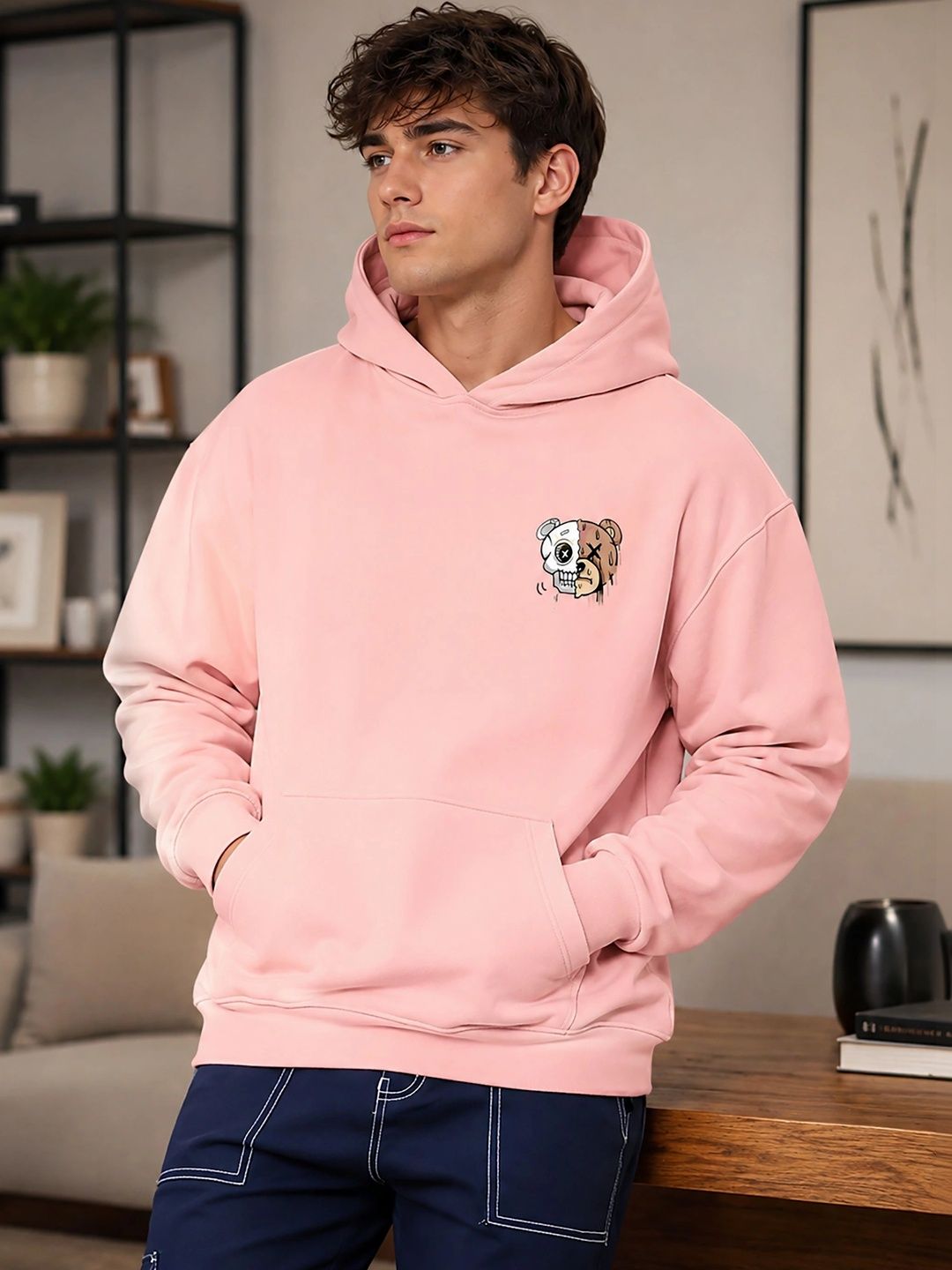 ATIGIANO Men Printed Hooded Sweatshirt-picture-32