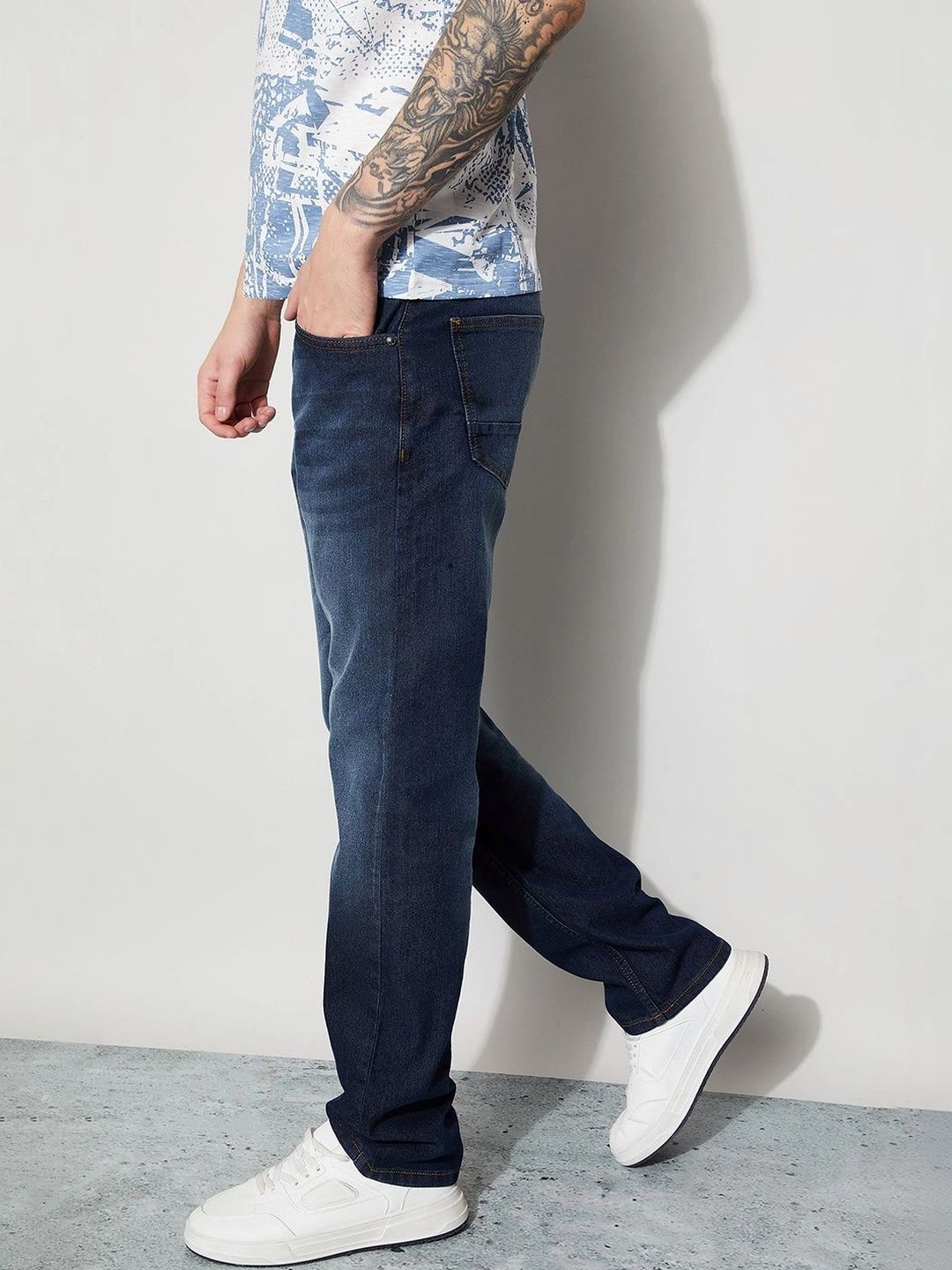 Forca by Lifestyle Men Regular Fit Mid-Rise Jeans-picture-12