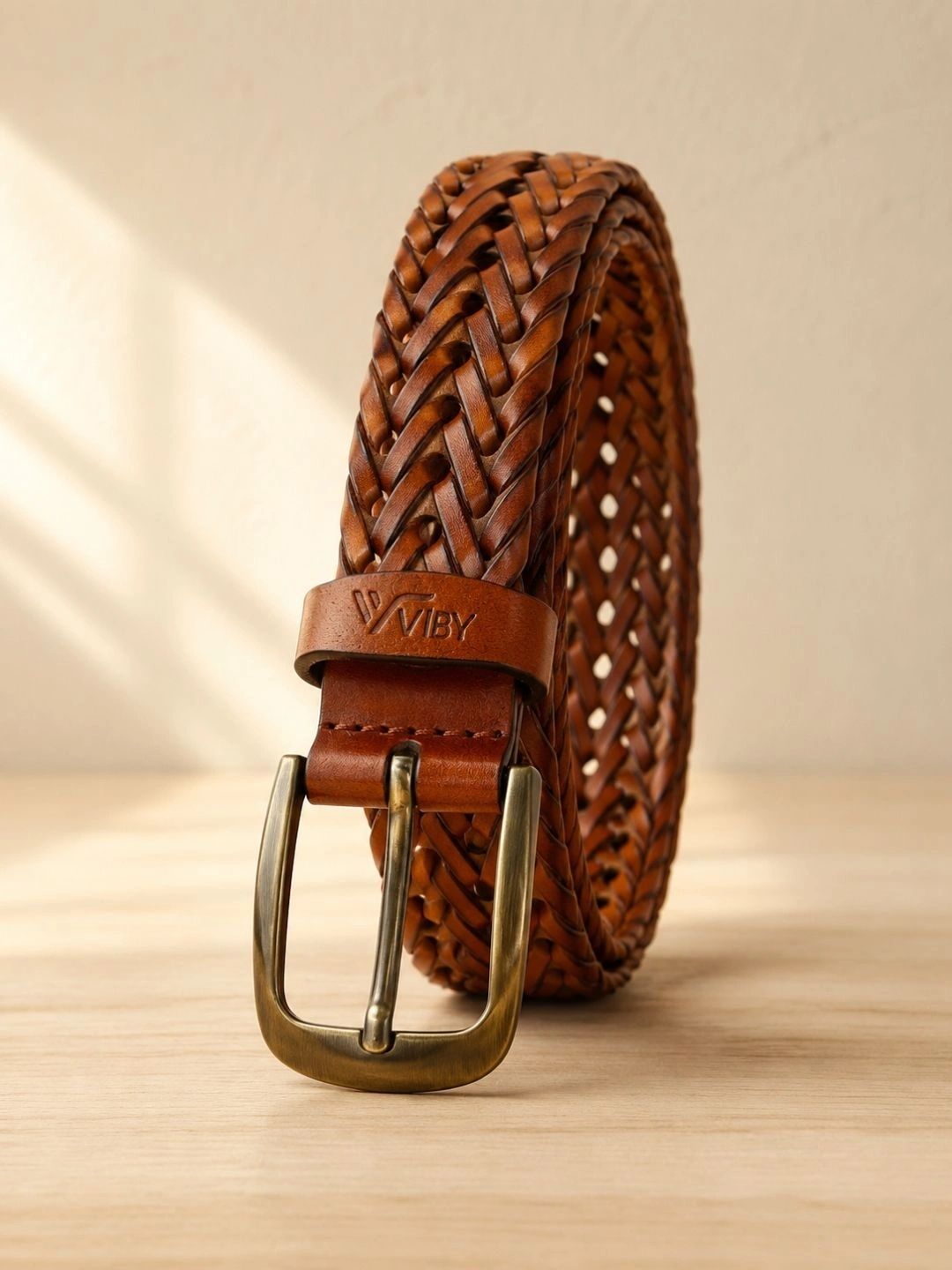VIBY Men Braided Leather Belt-image-24