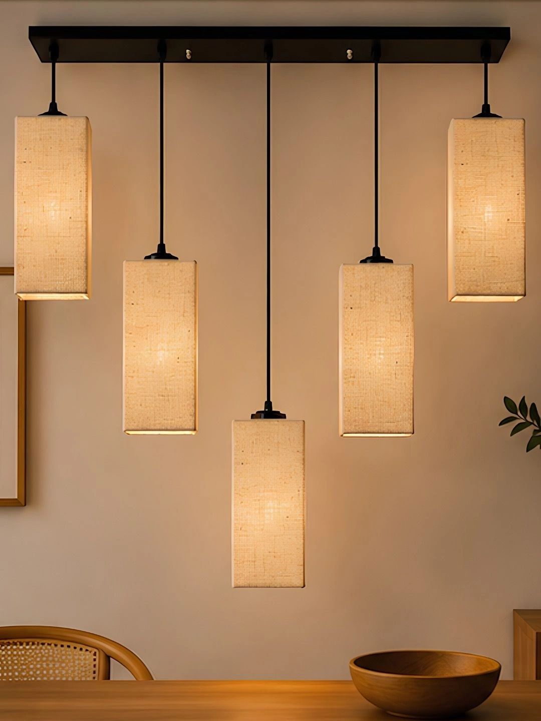 Myntra Elegant Homes Beige Textured Ceiling Lamp-picture-55