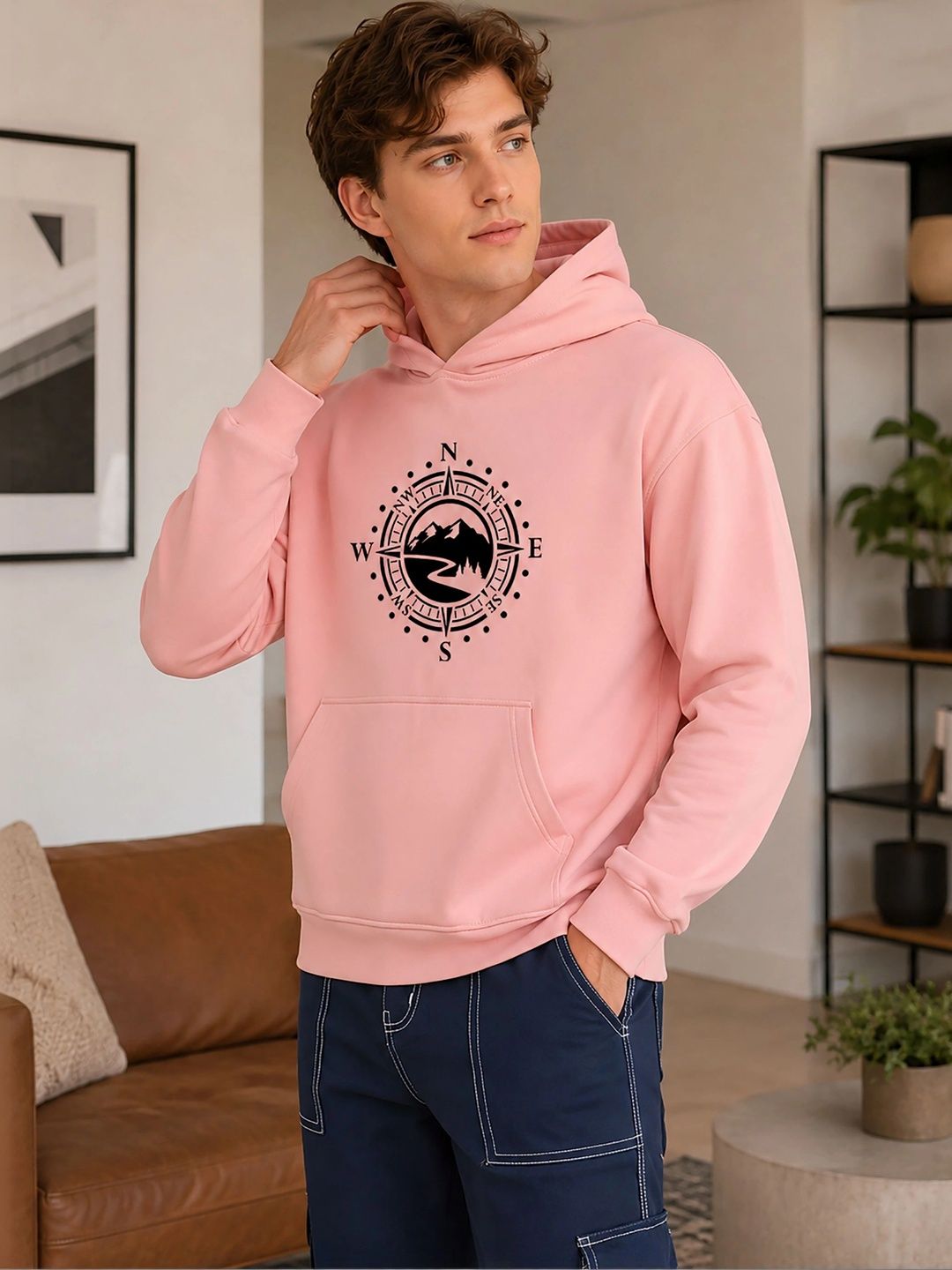 GLITO Men Printed Hooded Sweatshirt-picture-58