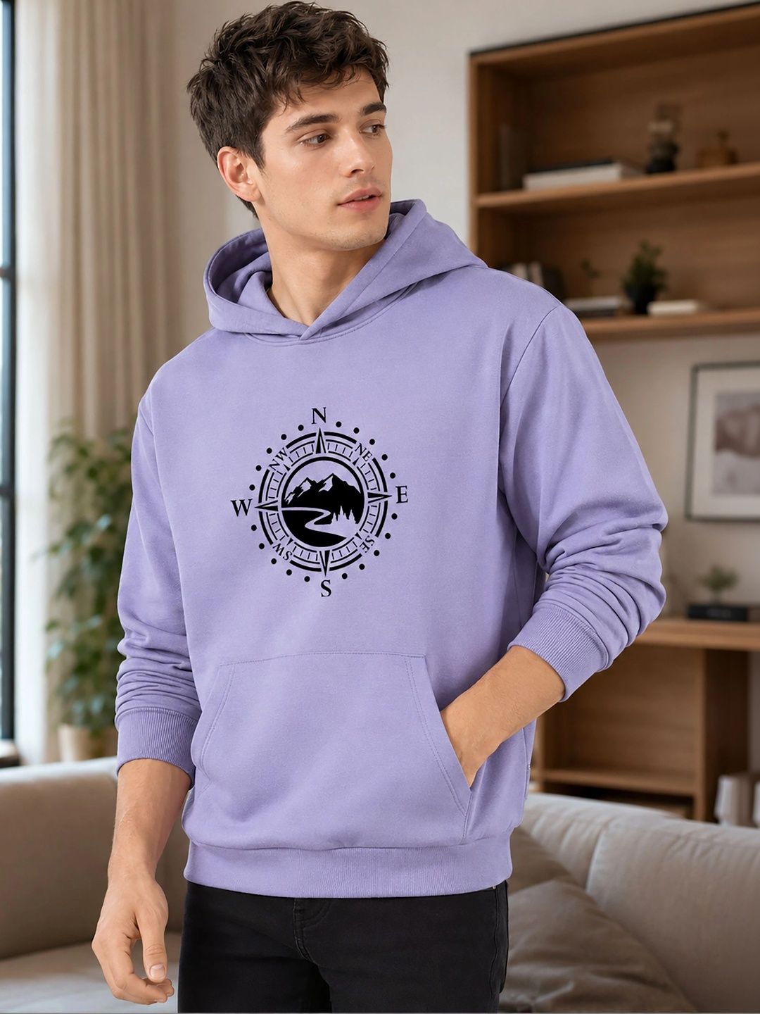ATIGIANO Men Printed Hooded Sweatshirt-picture-24
