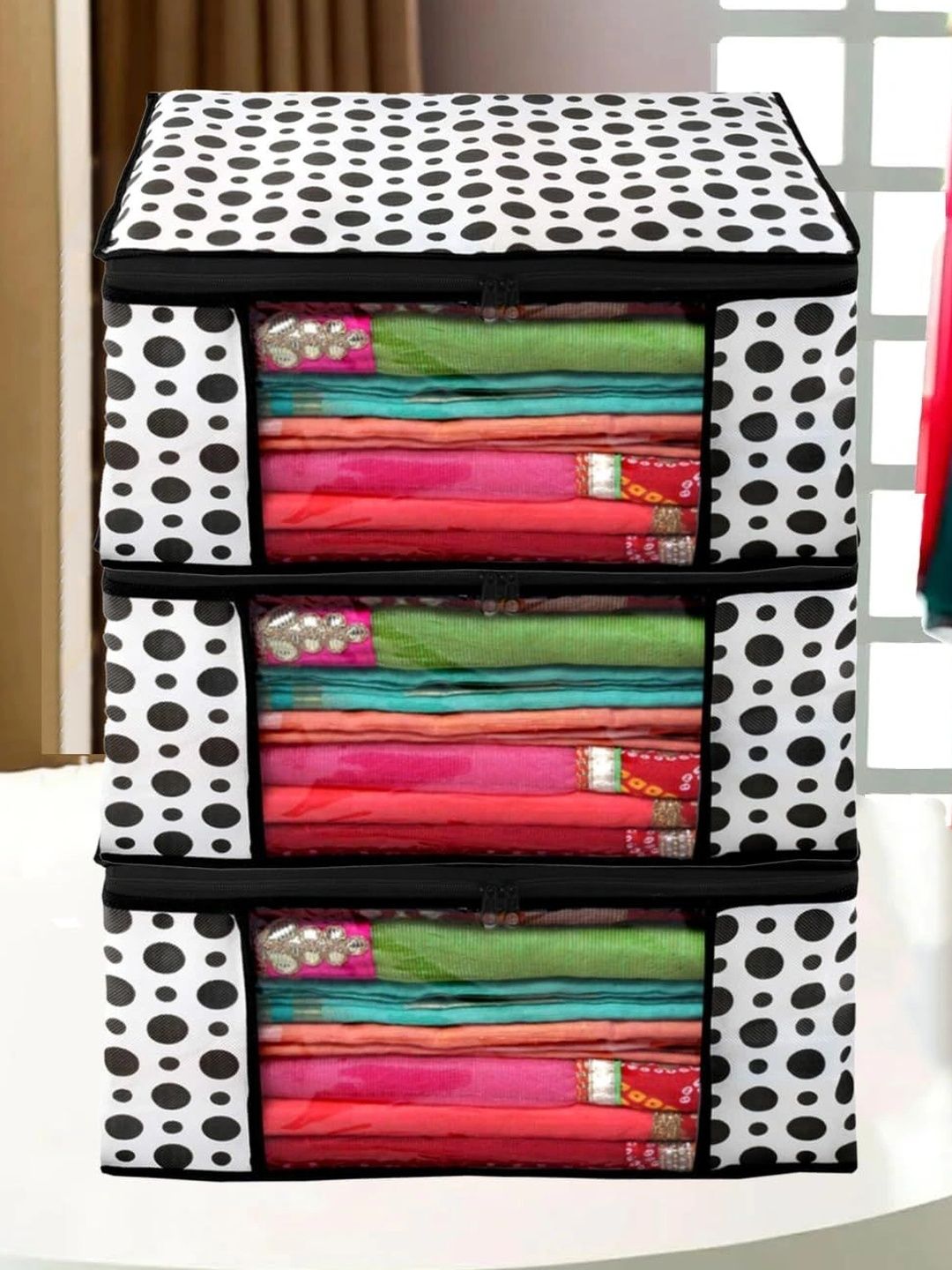 AARON INC Black Set of 3 Reusable Multi-Utility Organisers-picture-29
