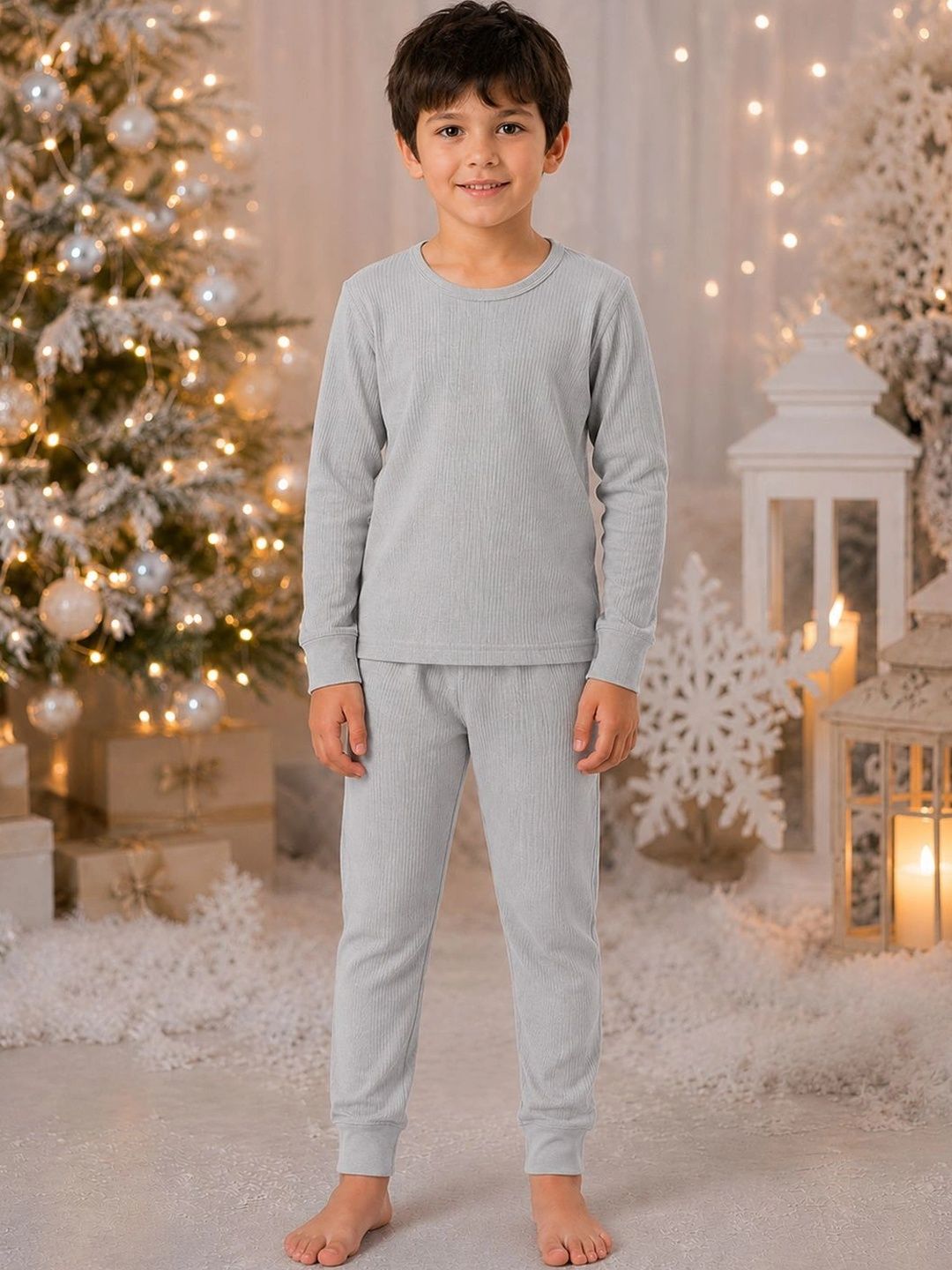 Kanvin Boys Cotton Round Neck Thermal Set-picture-20
