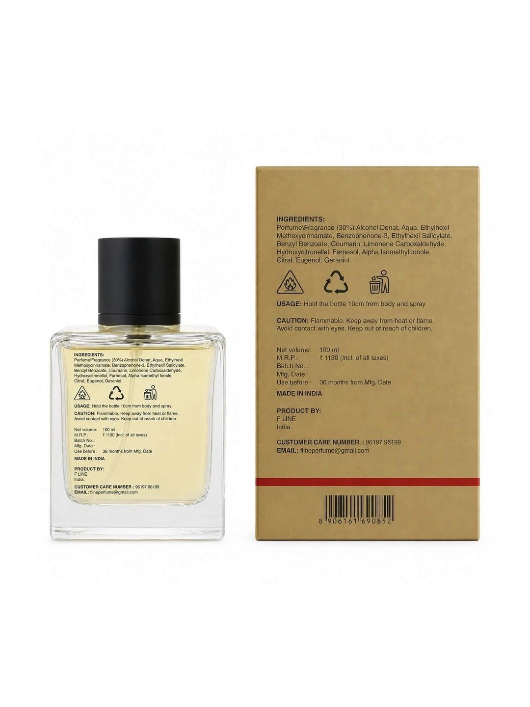 F LINE PERFUME Tuxedo Long Lasting Eau De Parfum - 100 ml-image-31