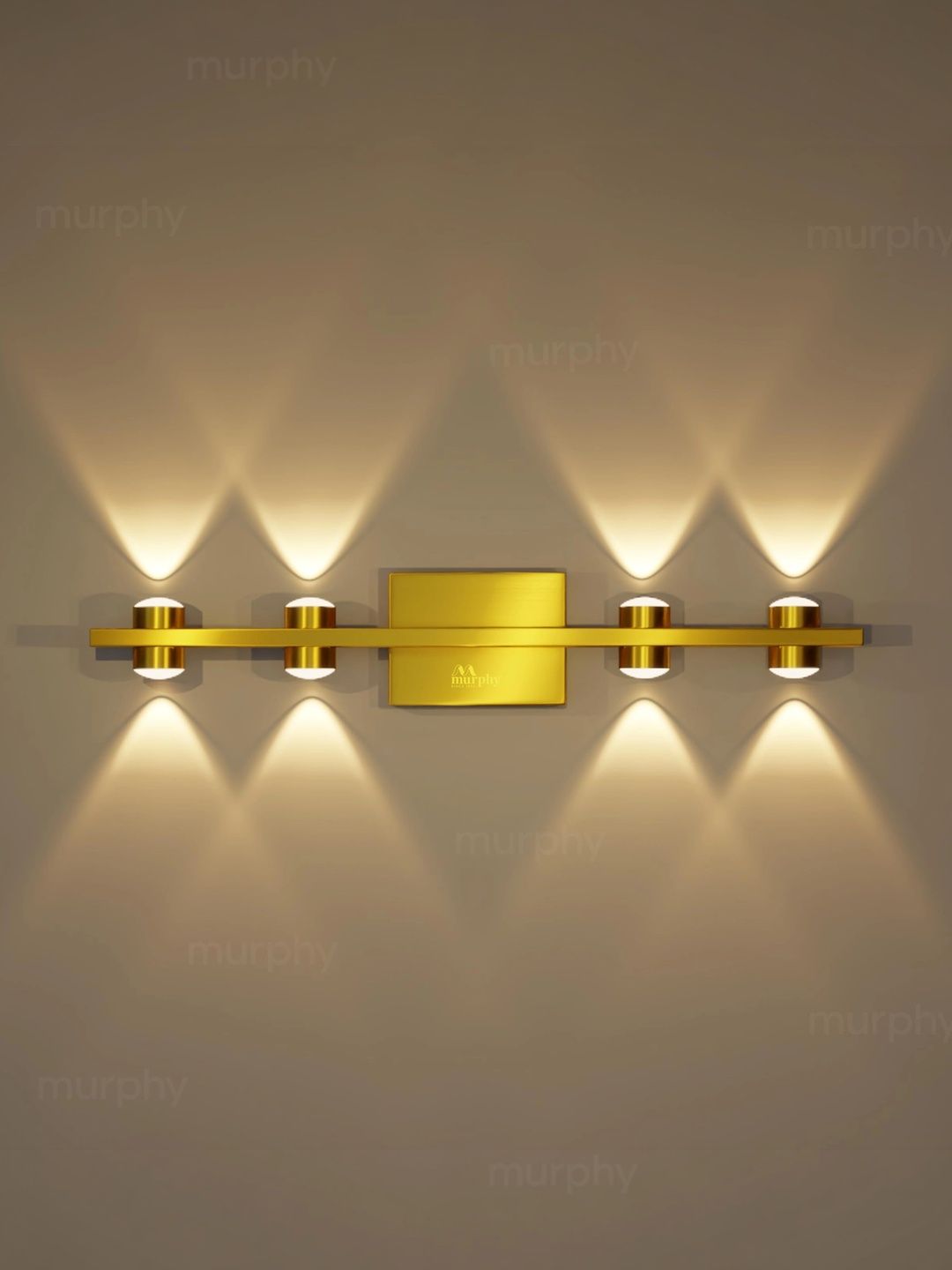 Murphy Gold-Toned Aluminium Contemporary Ceiling Lamp-picture-7