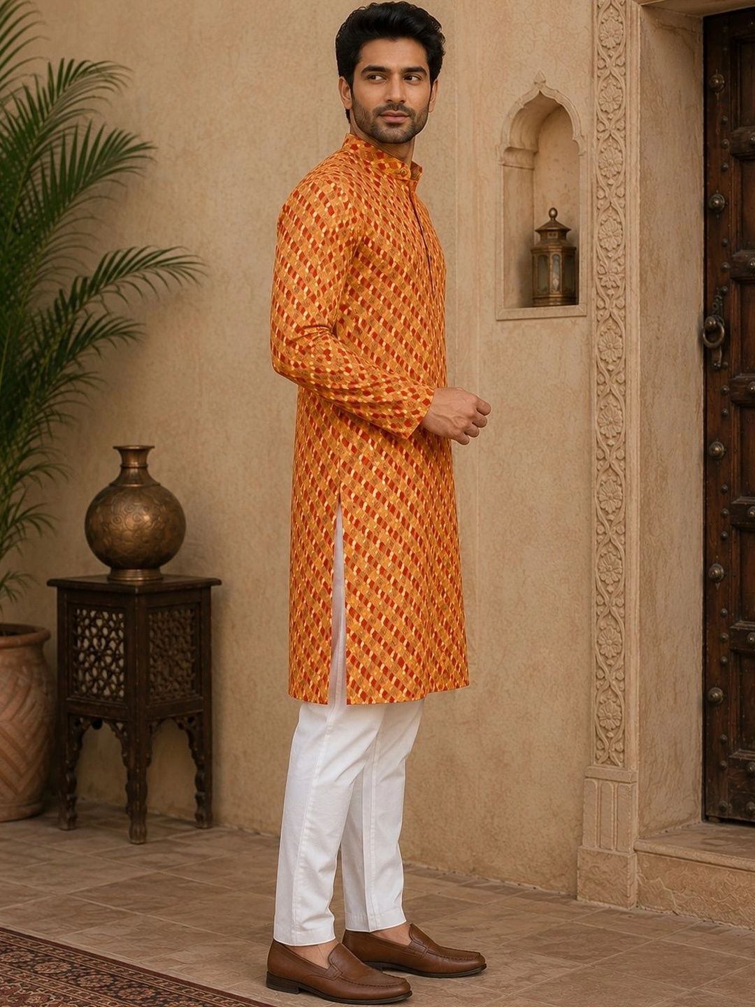 FUBAR Men Geometric Printed Kurta-picture-30