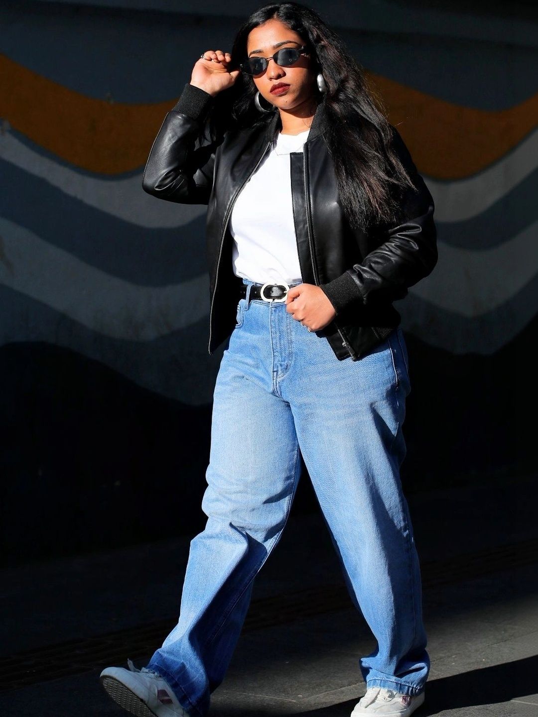 Bellish Women Leather Bomber Jacket-picture-11