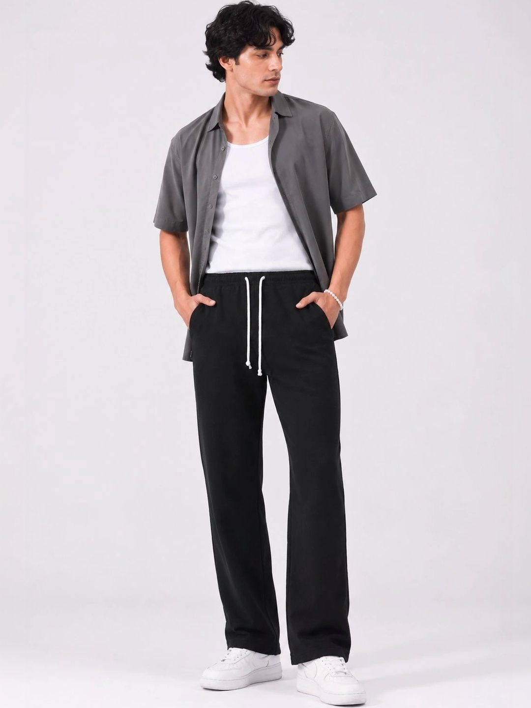 Kook N Keech Men Relaxed Easy Wash Trousers-picture-19