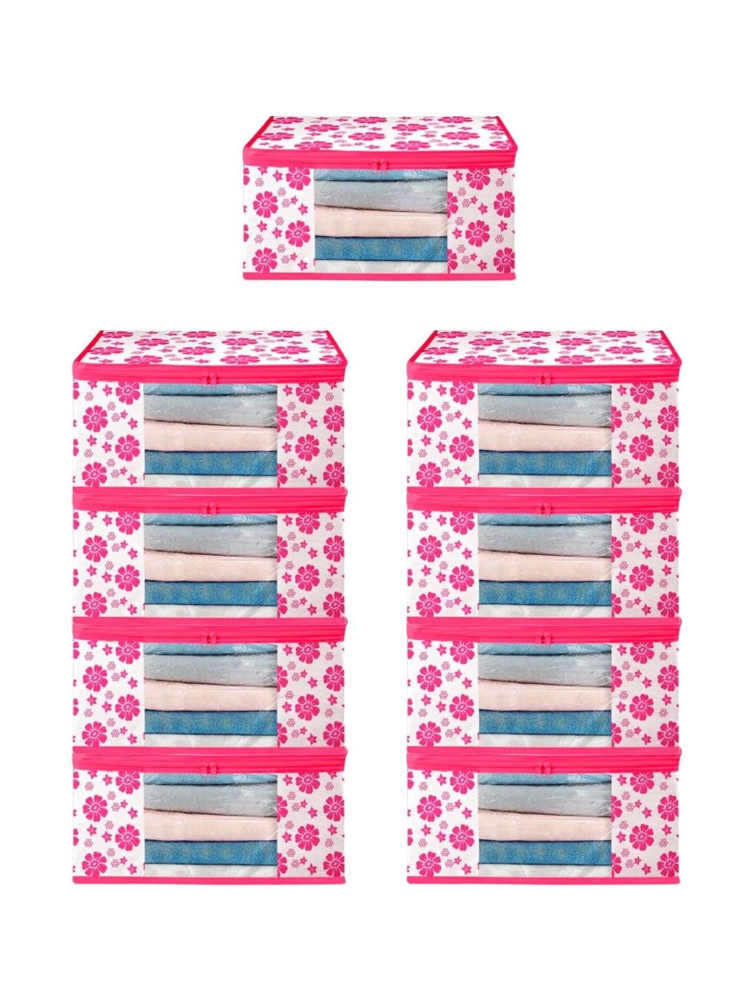 AARON INC Pink Set of 6 Reusable Multi-Utility Organisers-image-37