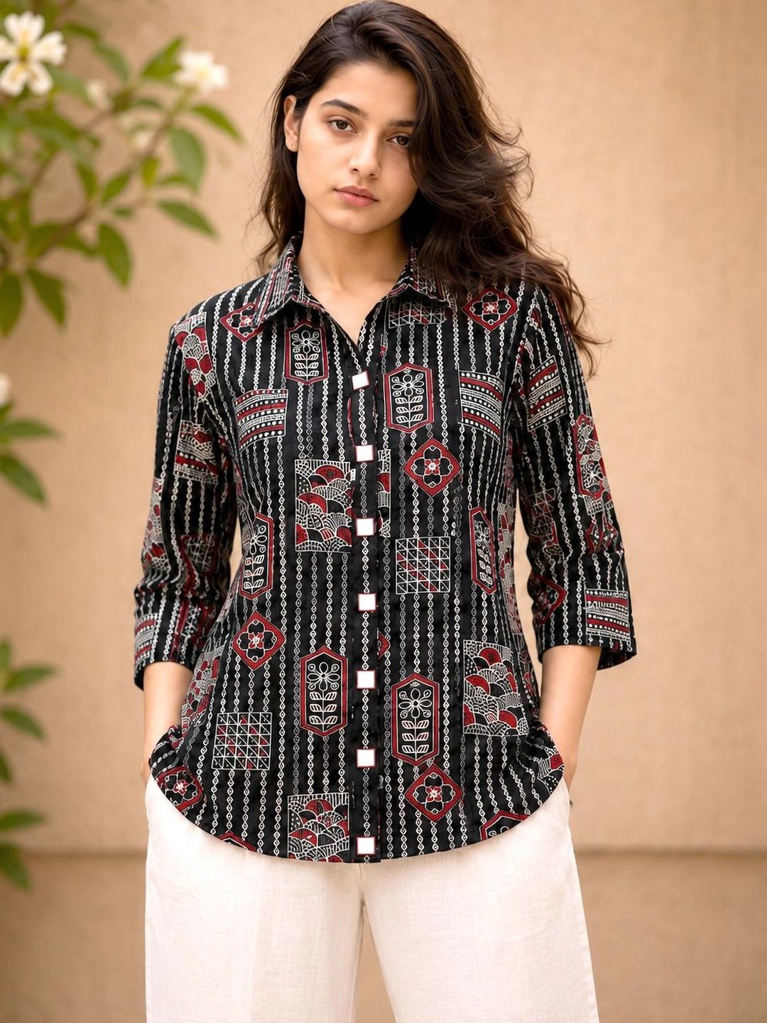 Maruti Tex Print Ethnic Top-picture-40