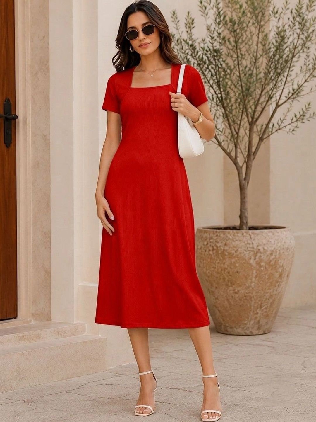 Oomph! A-Line Midi Dress-picture-36