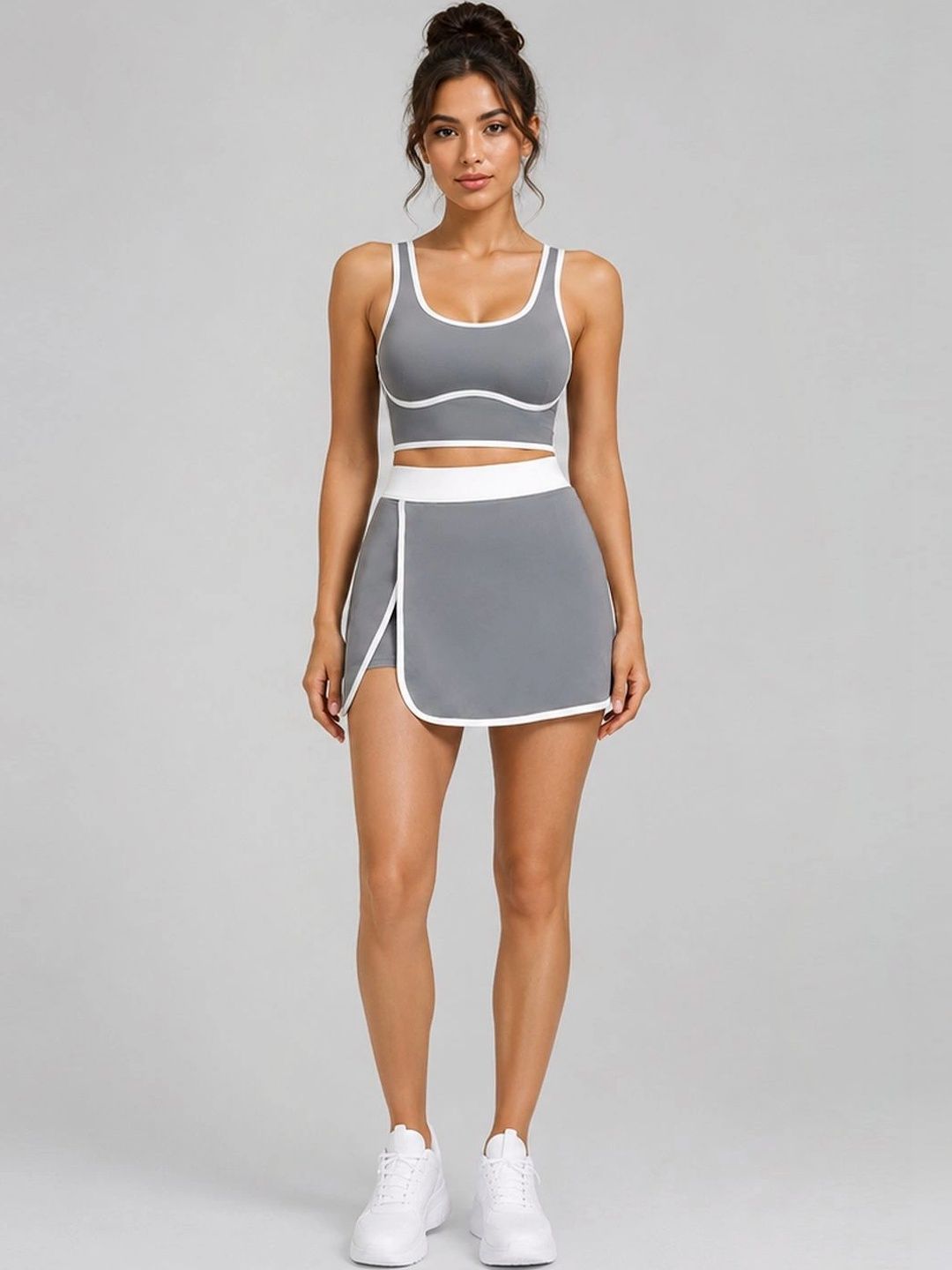 StyleCast Flex Women Side Slit Mini Skorts Skirt-picture-13