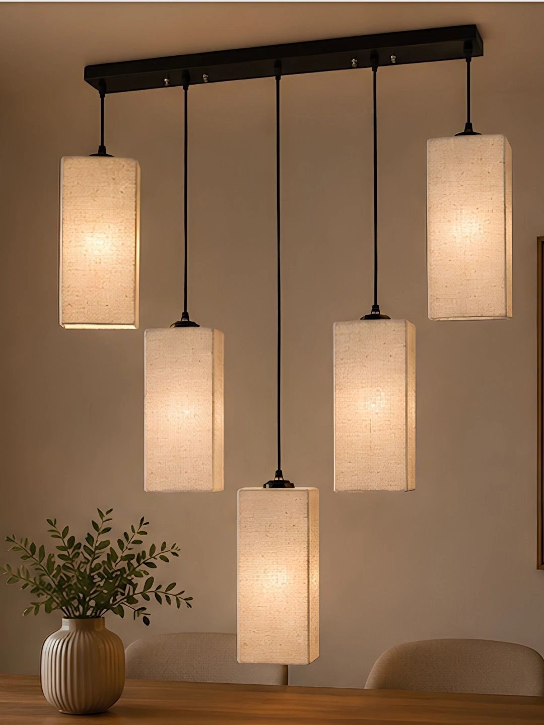 Myntra Elegant Homes White Textured Contemporary Ceiling Lamp-picture-22