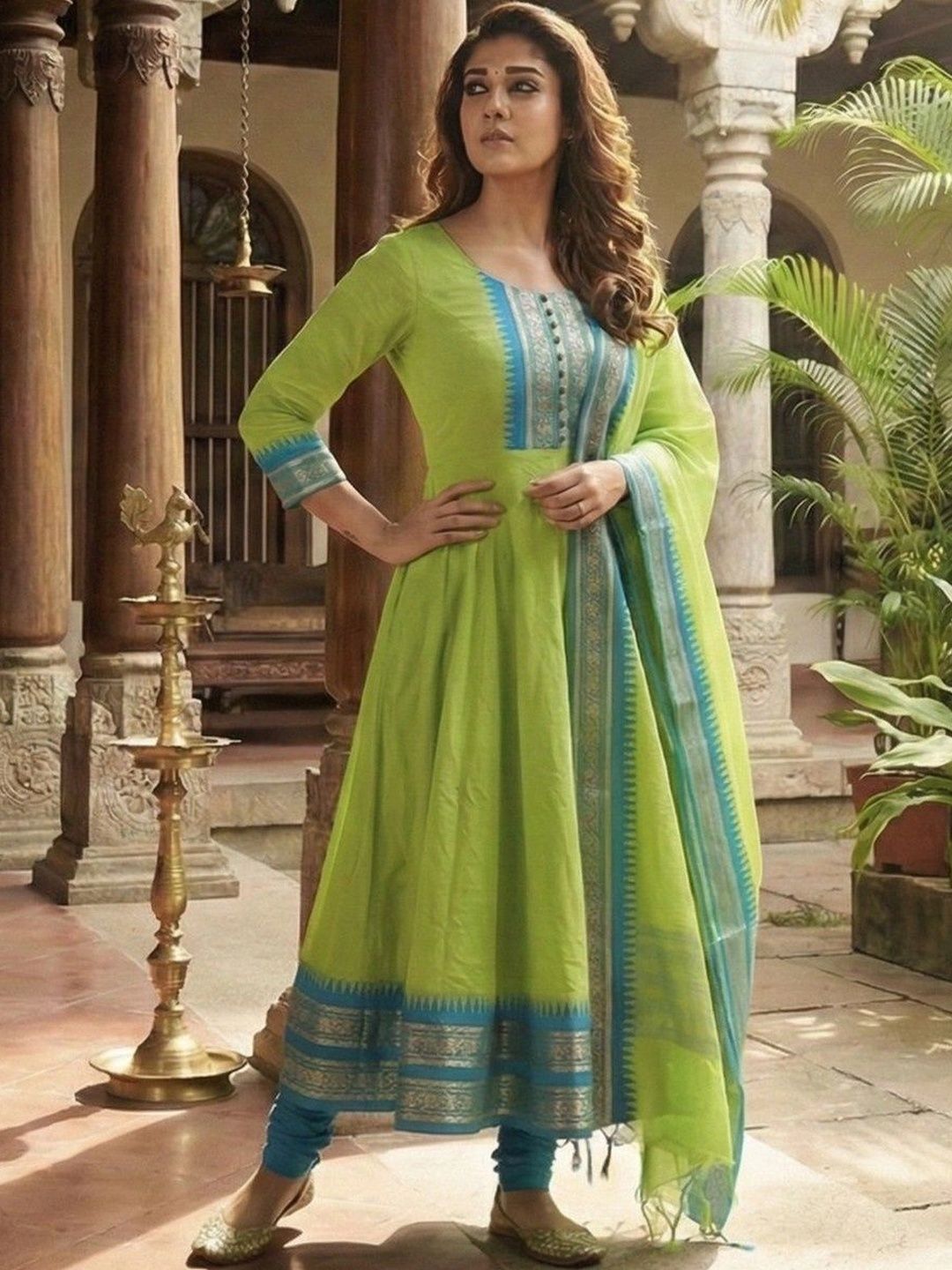 AVSAR TRENDZ Woven Design Jacquard Angrakha Anarkali Kurti-picture-25