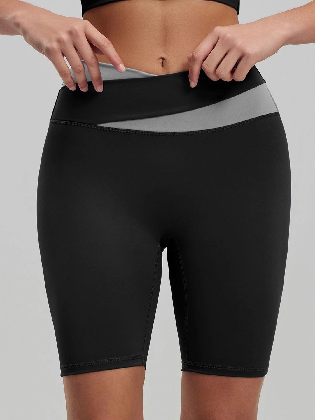 StyleCast Flex Women Colourblocked Skinny Fit High-Rise Training or Gym with Technology Shorts-picture-47