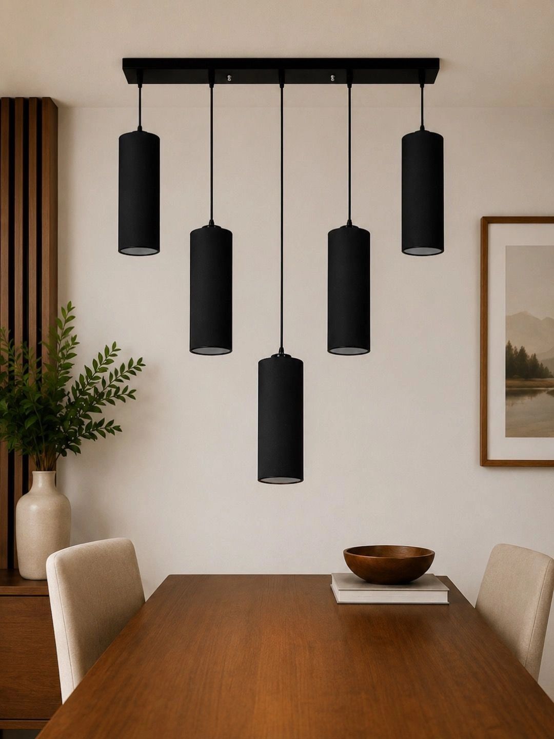 Myntra Elegant Homes Black Contemporary Ceiling Lamp-picture-12