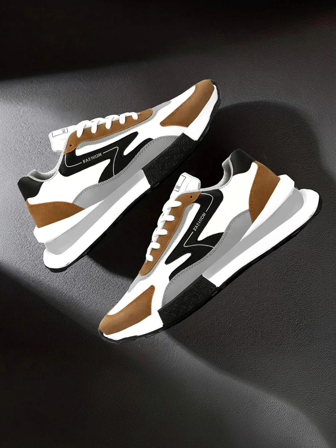LABBIN Men Colourblocked PU Sneakers-picture-7