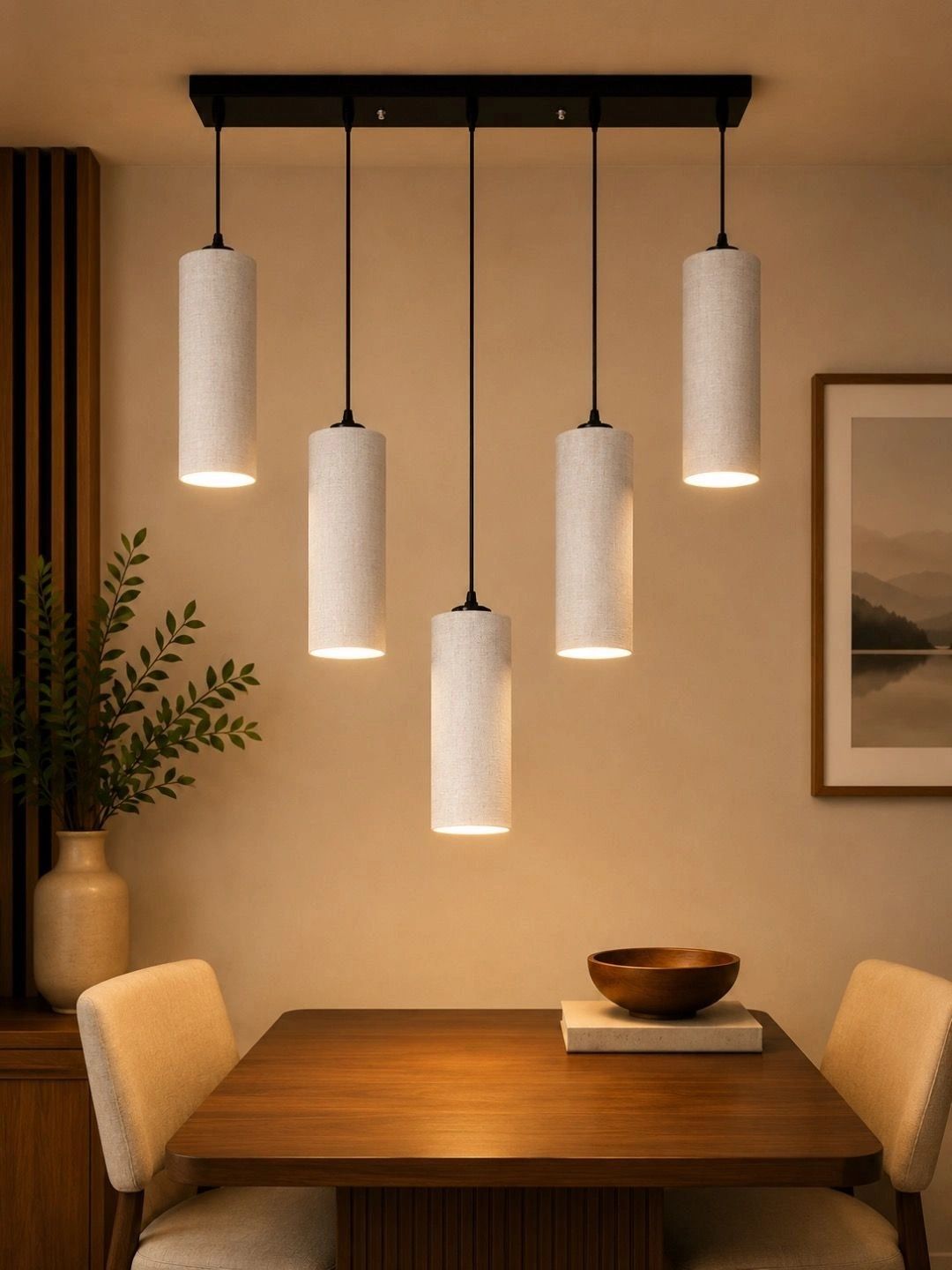 Myntra Elegant Homes Grey Textured Contemporary Ceiling Lamp-picture-20
