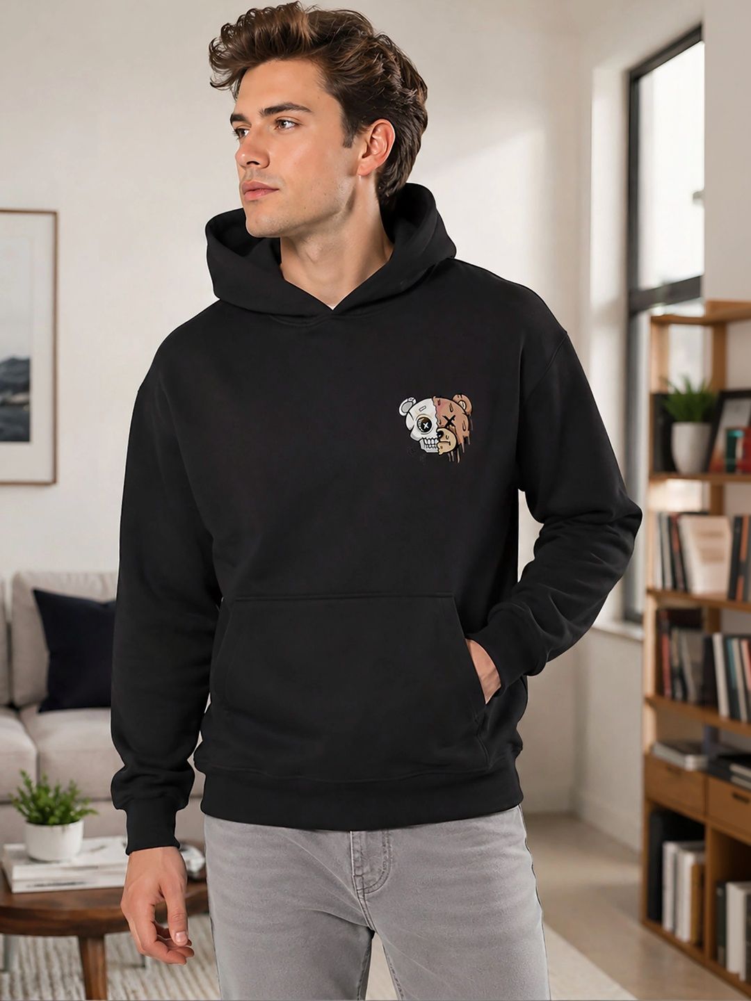 SZN Men Printed Hooded Sweatshirt-picture-58
