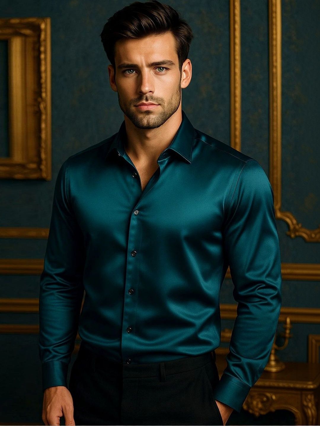 THE BIG ATTIRE Men Classic Formal Shirt-picture-58