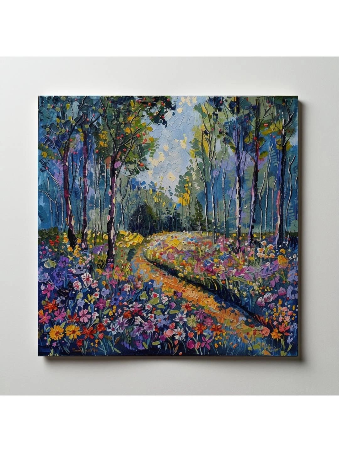 ARTOLIC Blue & Green Brilliant Day Bloom Filled Glade Wall Sticker-image-20