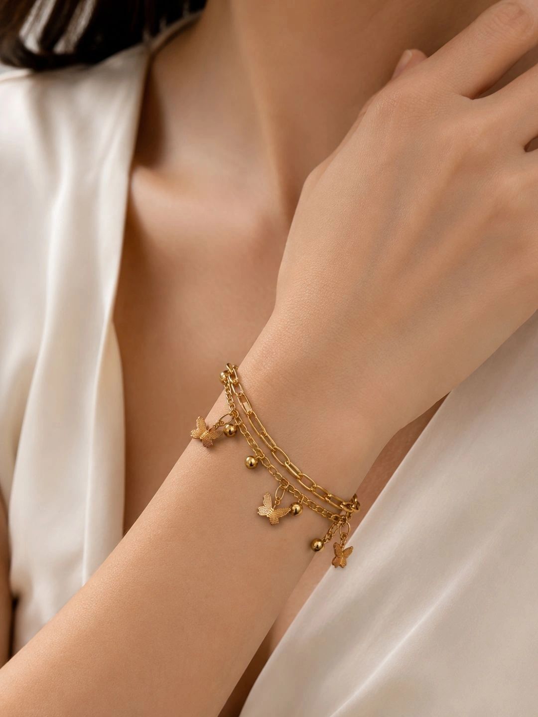 OMID Women Gold-Plated Charm Bracelet-picture-29