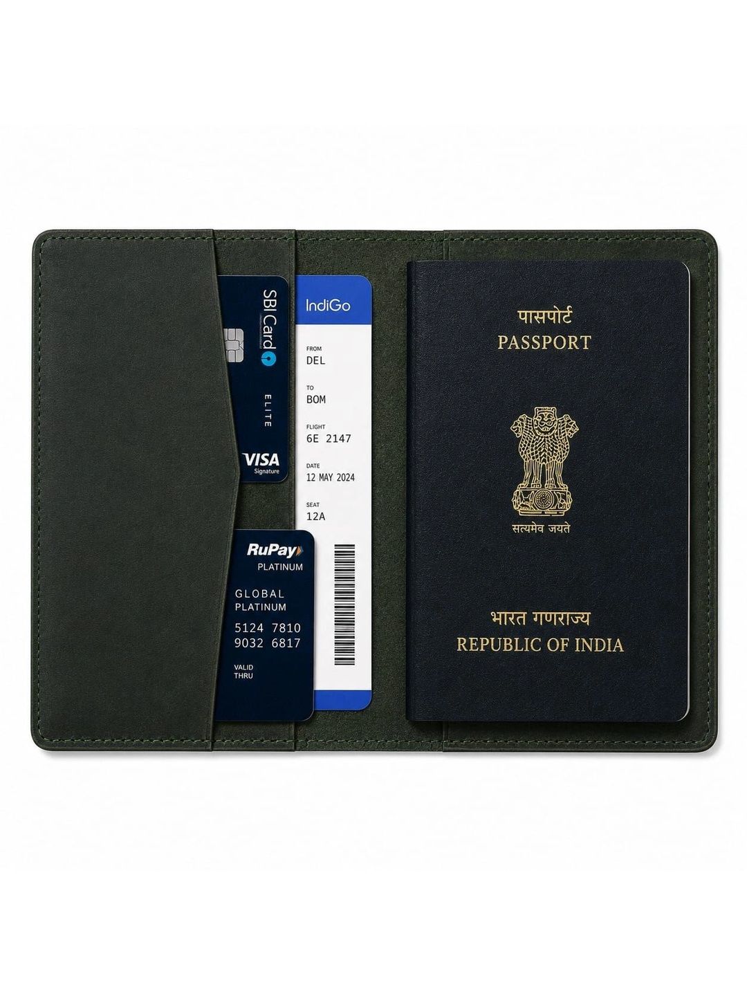 FALVIAN Men Leather Passport Holder with Passport Holder-picture-29
