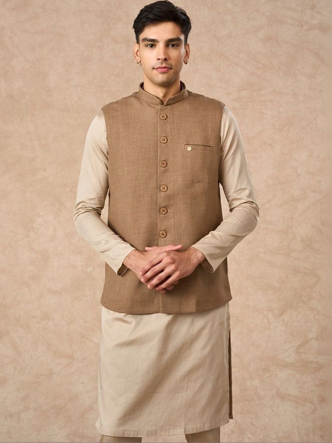 Manyavar Woven Nehru Jackets-picture-26