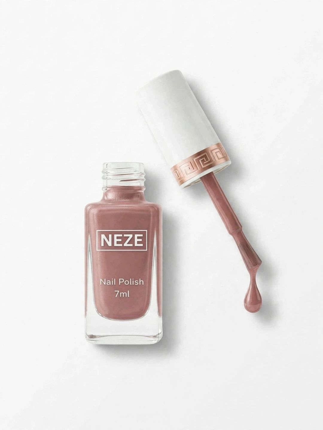 Neze Chip Resistant Nail Polish - 7 ml - Nude Brown-image-41