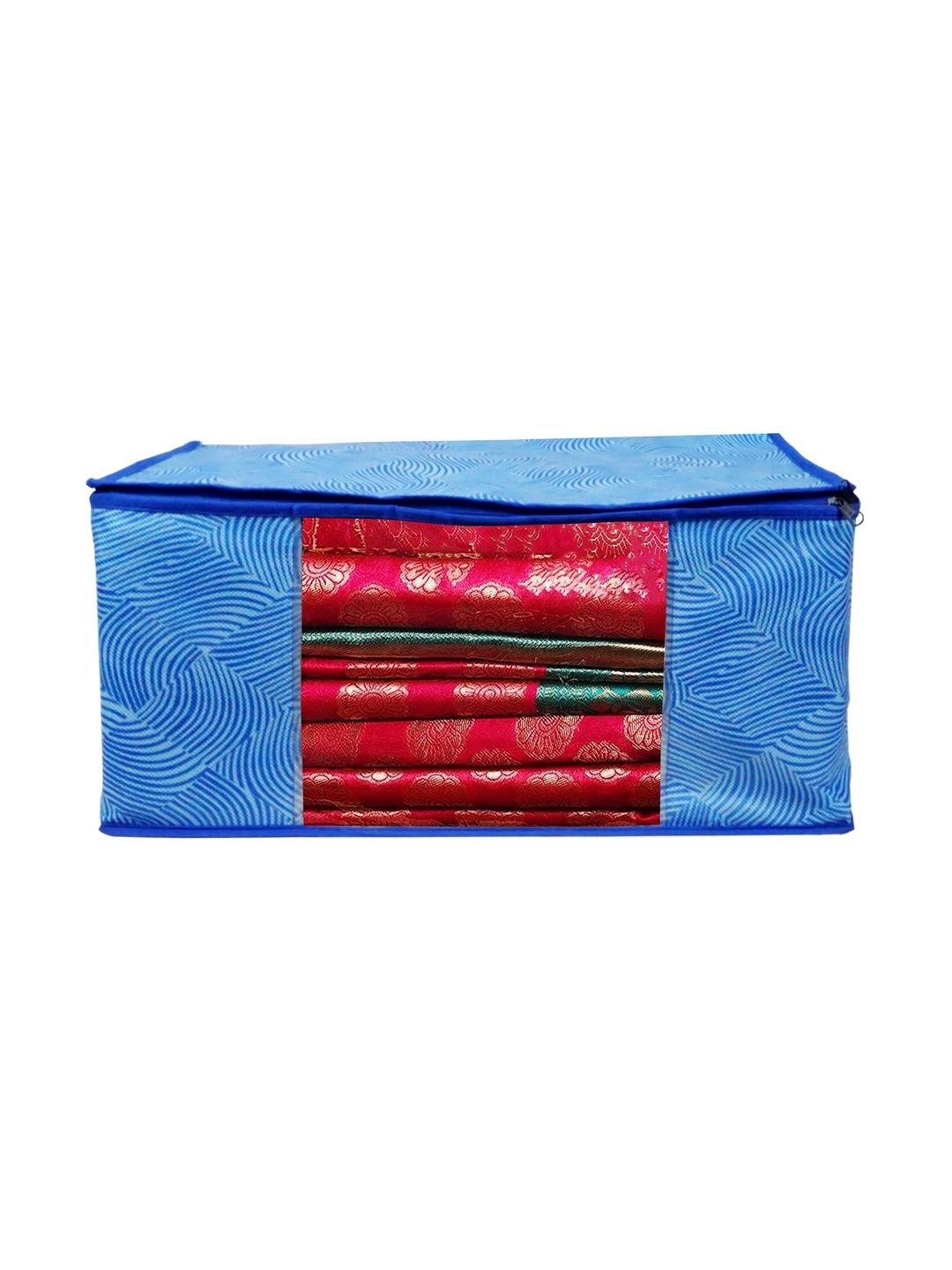 ANKIT INTERNATIONAL Blue Set of 1 Reusable Multi-Utility Organisers-picture-23