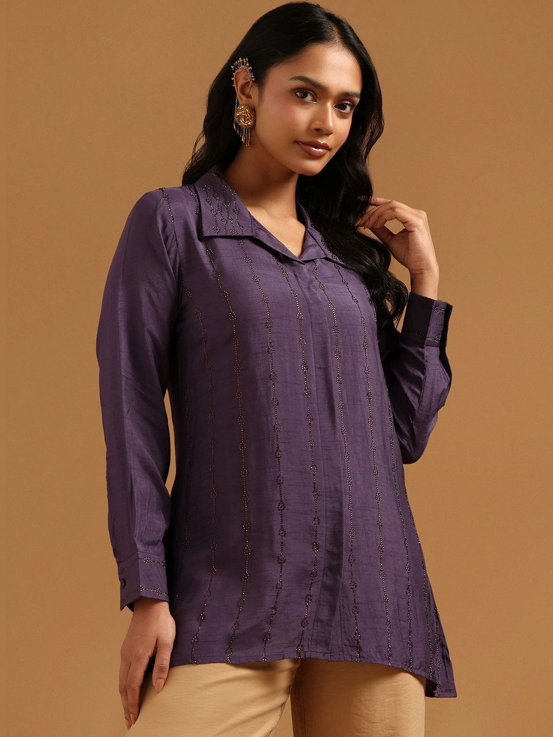 Soch Shirt Collar Embroidered Tunic-picture-44
